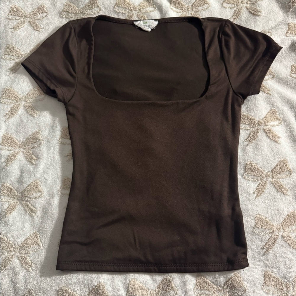Elegant Brown Women's Top